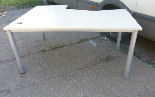 BIURKO NAROŻNE WUTEH POLO BRZOZA POLARNA 160X120