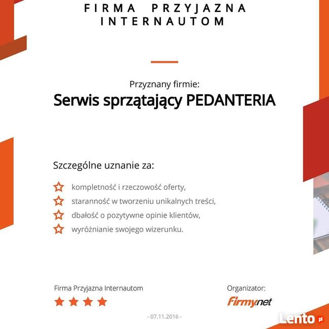 Serwis sprzątający Pedanteria Sosnowiec