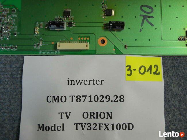 Inwerter CMO T871029.28 z Tv Orion TV32FX100D 4056L 3-012