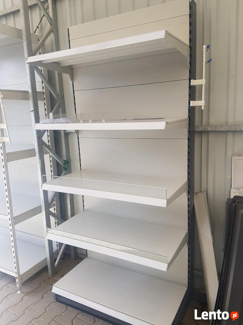 Regały metalowe, regały sklepowe, regał, wyposażenie sklepów