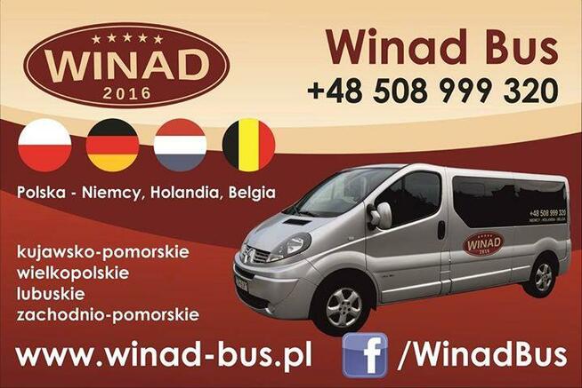 Winad Bus Przewóz osób Niemcy, Holandia, Belgia