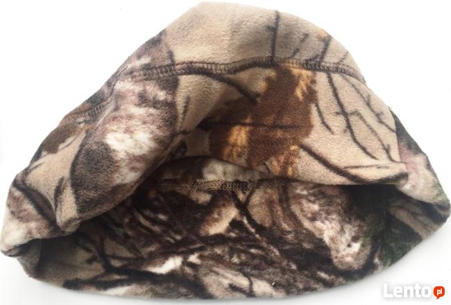 Czapka myśliwska polarowa w kamuflażu