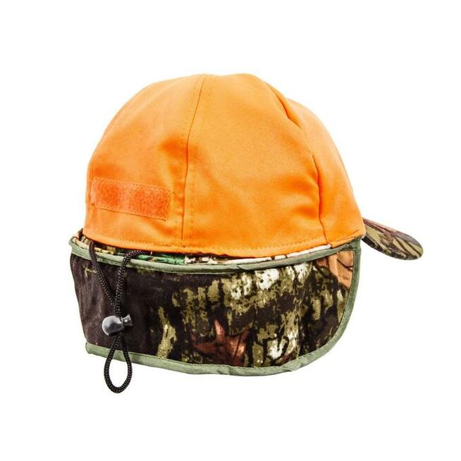 Czapka myśliwska zimowa 2 w 1 kamuflaż + odblask