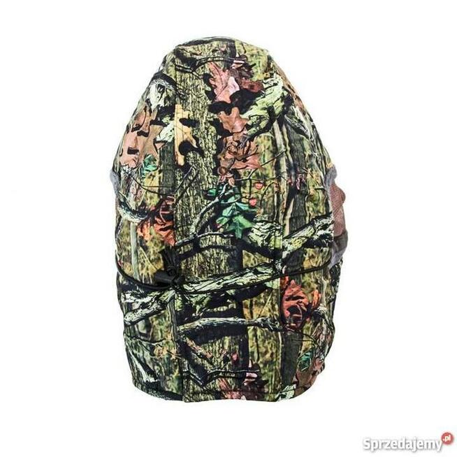 Kominiarka myśliwska z daszkiem kamuflaż leśny zielony