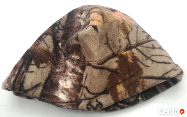 Czapka myśliwska polarowa w kamuflażu