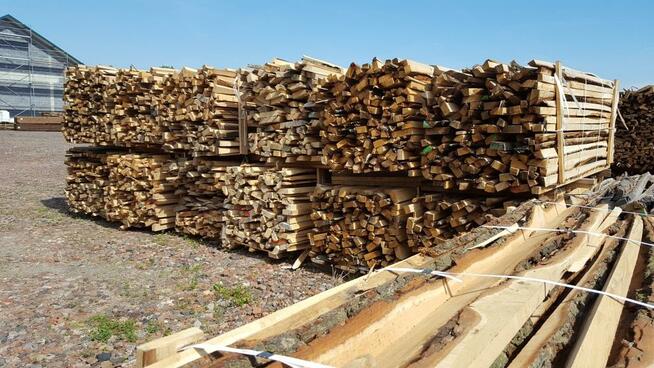 Drewno opałowe twarde suche tanio duże stany
