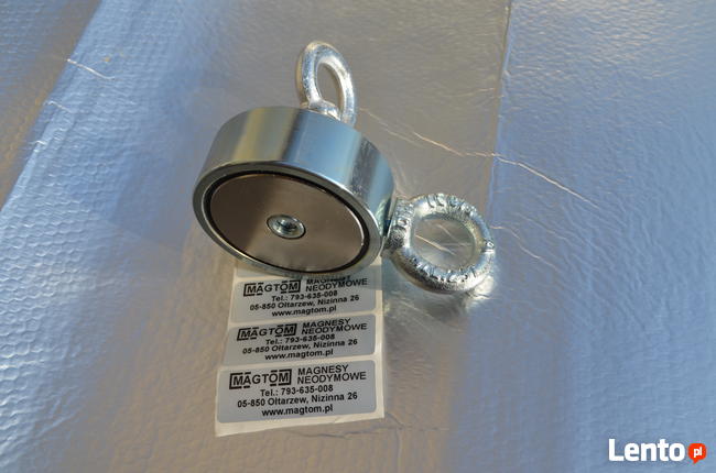 Magnes neodymowy do psozukiwań w wodzie F200x2 MAGTOM