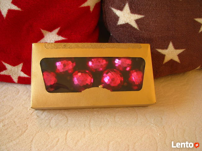 Czerwono-malinowe bombki choinkowe – ozdoby na choinkę