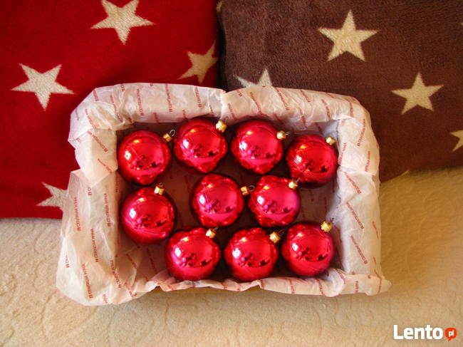 Czerwono-malinowe bombki choinkowe – ozdoby na choinkę