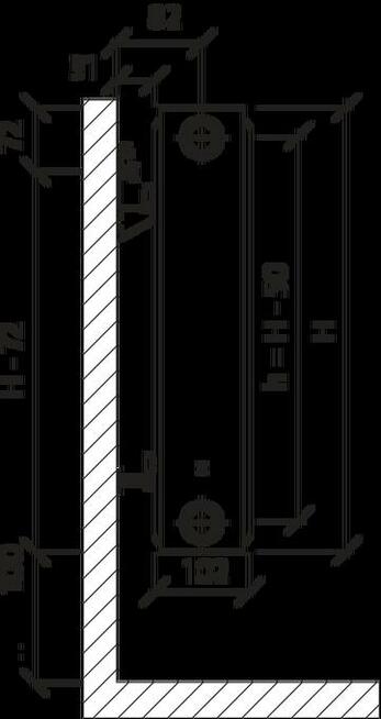 Kaloryfer, grzejnik płytkowy naścienny PURMO COMPACT 90x60cm