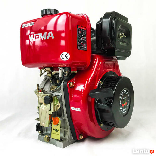 Silnik diesla WEIMA WM186FBE, 9KM, 25 mm wałek
