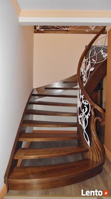 Stylowe schody drewniane, Katowice, śląskie