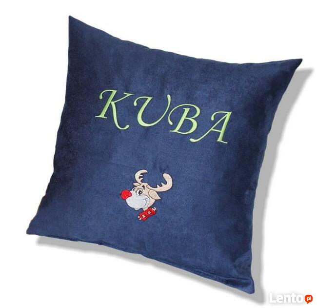 Prezent Poduszka na Mikołaja Święta pod Choinkę imię Dziecka