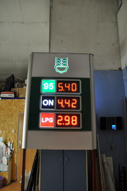 Mały pylon cenowy LED na stacje paliw - super cena