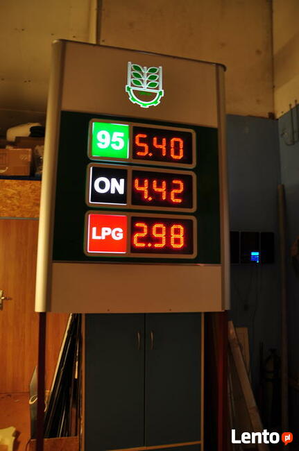 Mały pylon cenowy LED na stacje paliw - super cena