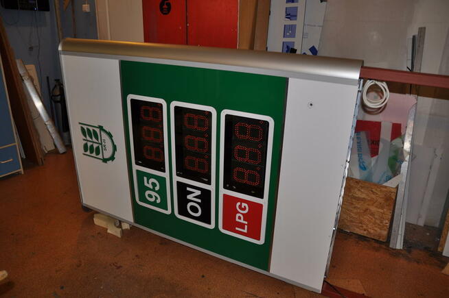 Mały pylon cenowy LED na stacje paliw - super cena