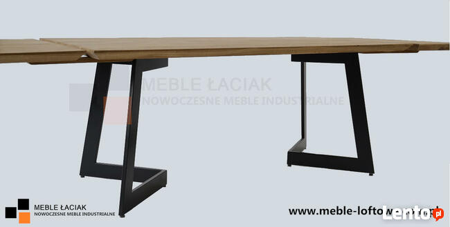 Dębowy stół rozkładany. Ciekawa podstawa. Nr kat. 574.