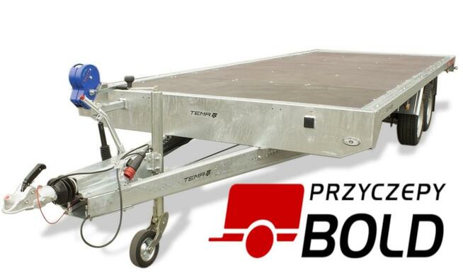 PRZYCZEPY BOLD Wypożyczalnia / Wynajem lawety 5m x 2m laweta