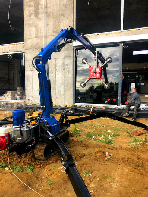 Mini żuraw, na podwoziu gąsienicowym jak maeda zasięg 13 m.!