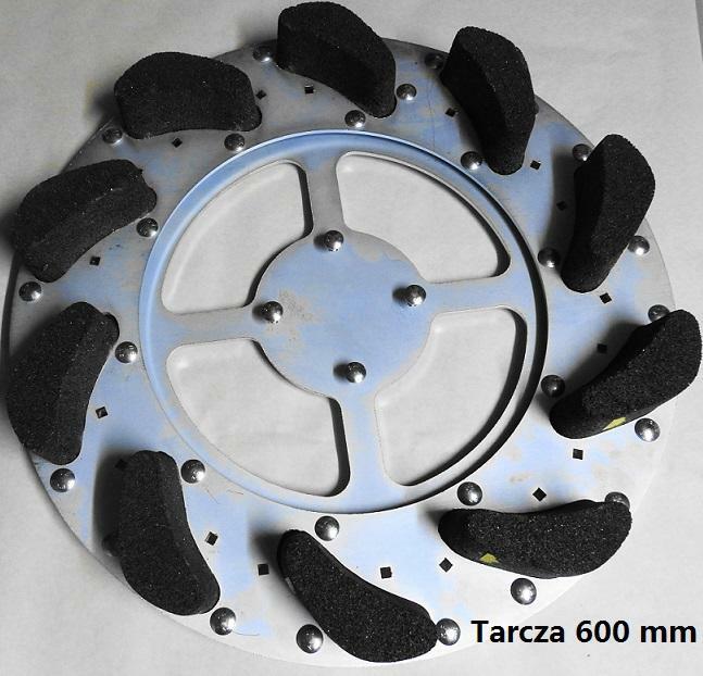 Szlifowanie betonu - tarcza 600 do zacieraczki spalinowej