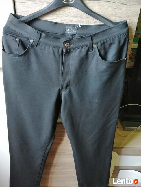Gucci Jeans Nowe Spodnie Czarne l34w34