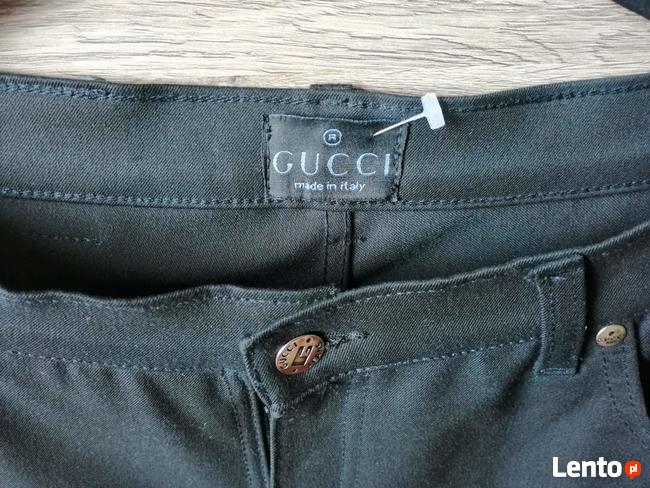 Gucci Jeans Nowe Spodnie Czarne l34w34