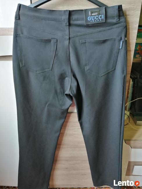 Gucci Jeans Nowe Spodnie Czarne l34w34