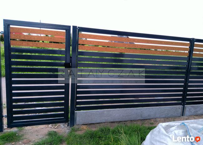 Furtka z profilami poprzecznymi ogrodzenie wys.1,60