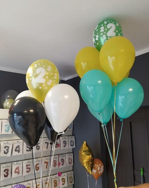 Balony z helem wesele urodziny bramy z balonów