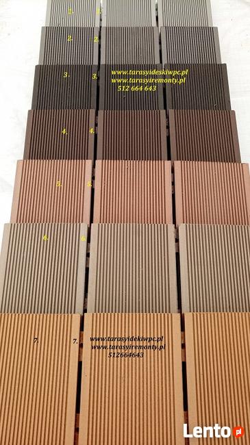 deski tarasowe wpc kompozytowe tarasy balkony montaz