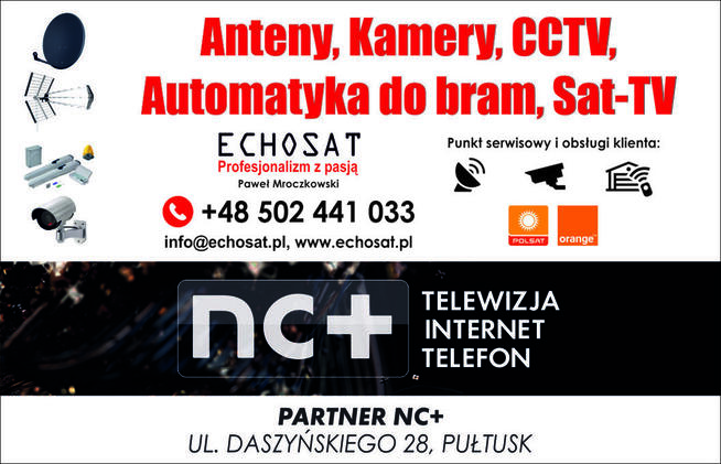 Montaż Instalacja Anten, Kamery CCTV, Automatyka Bram, Sklep
