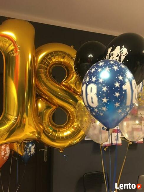 Balony z helem wesele urodziny bramy z balonów