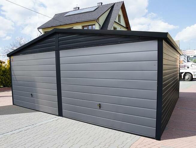 Garaż 4mx5m,ocynk, brama dwuskrzydłowa, spad do tyłu