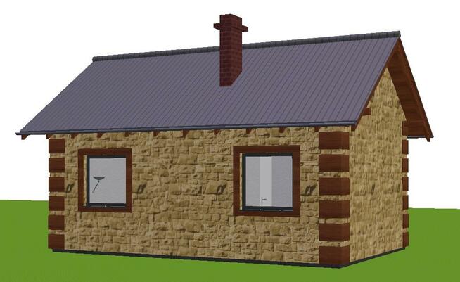 Projekt domu ZG4 - na zgłoszenie (bez pozwolenia)