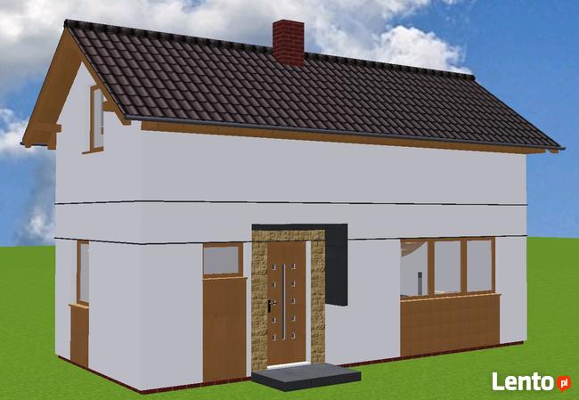 Projekt domu ZG8a - na zgłoszenie (bez pozwolenia)