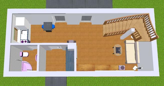 Projekt domu ZG8 - na zgłoszenie (bez pozwolenia)