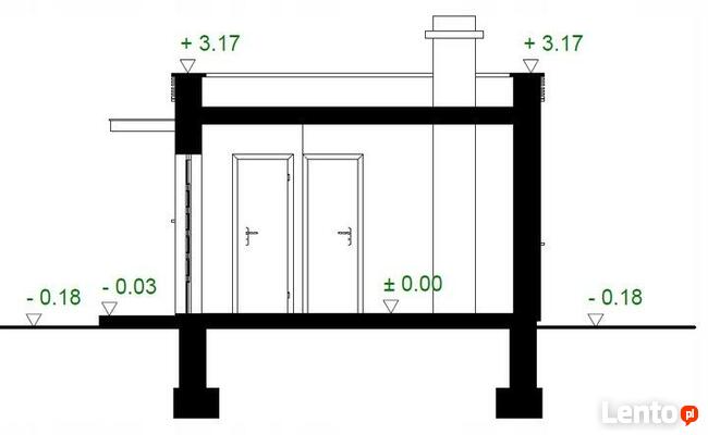 Projekt domu ZG5 - na zgłoszenie (bez pozwolenia)