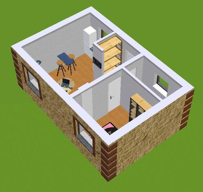 Projekt domu ZG4 - na zgłoszenie (bez pozwolenia)