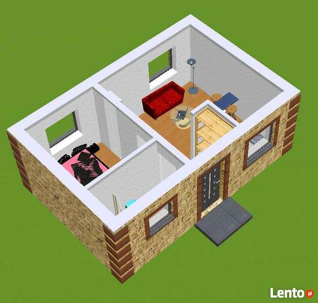 Projekt domu ZG4 - na zgłoszenie (bez pozwolenia)