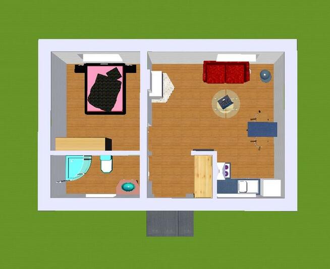 Projekt domu ZG4 - na zgłoszenie (bez pozwolenia)