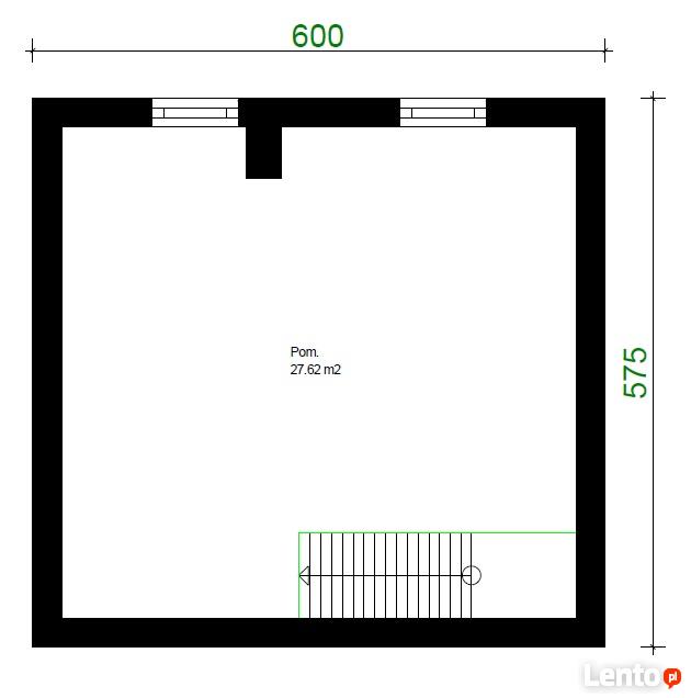 Projekt domu 35m2 z poddaszem, Dom bez pozwolenia