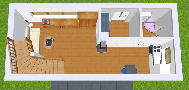 Projekt domu ZG8 - na zgłoszenie (bez pozwolenia)