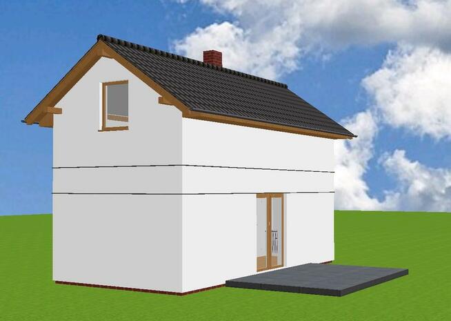 Projekt domu ZG8a - na zgłoszenie (bez pozwolenia)