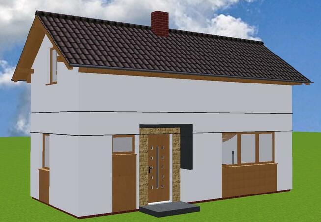 Projekt domu ZG8b - na zgłoszenie (bez pozwolenia)