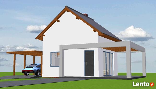 Projekt domu 35m2 z poddaszem, Dom bez pozwolenia