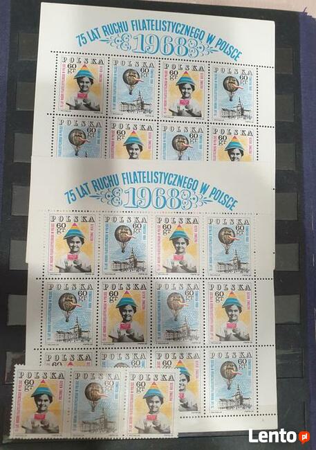 znaczki pocztowe z 4 klaserami z lat 60-70