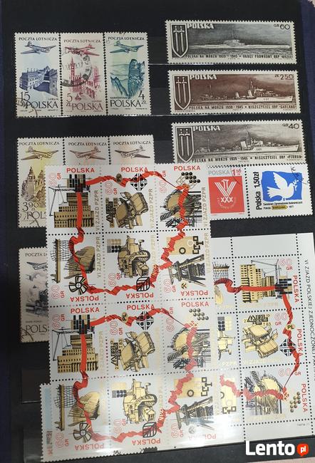 znaczki pocztowe z 4 klaserami z lat 60-70
