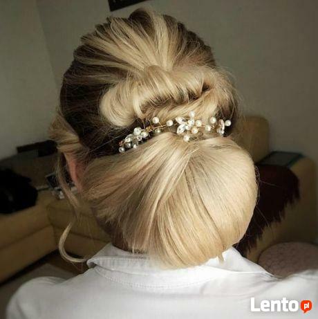 Makijaż okolicznościowy, ślubny, stylizacja włosów, upięcia