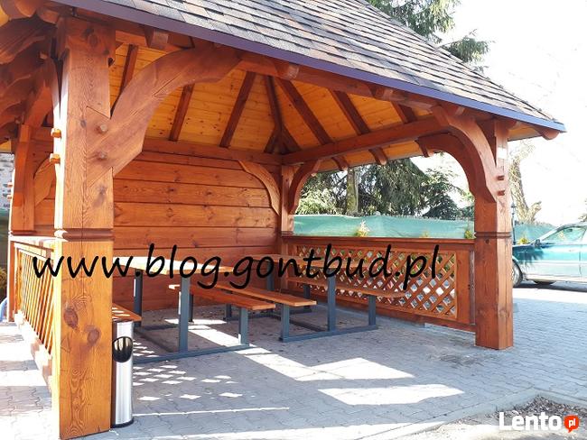 Garaż drewniany wiata drewutnia altanka ogrodowa altana