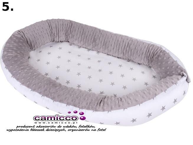 DUŻY DWUSTRONNY KOKON gniazdko NIEMOWLĘCE Z MATERACYKIEM koj